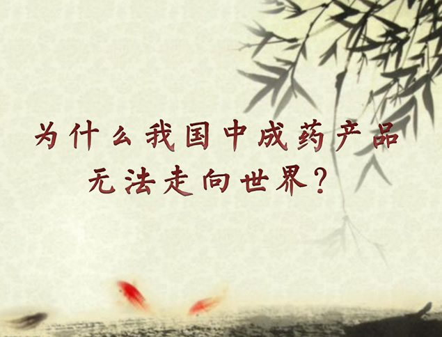 中成药市场竞争力分析PPT模板