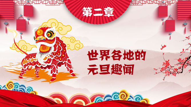 元旦主题班会PPT模板