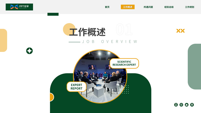 科研学术专家岗位汇报PPT模板