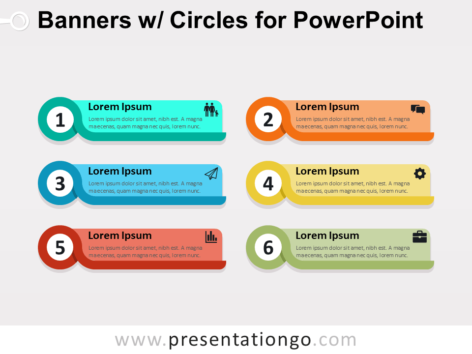 横幅PowerPoint的圈子