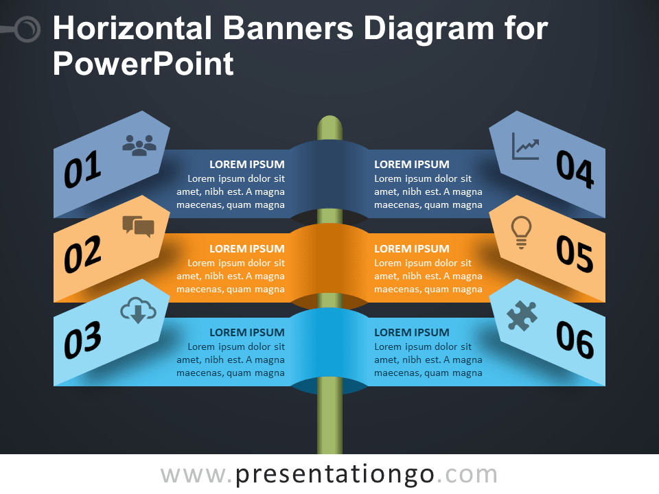 水平PowerPoint的横幅图