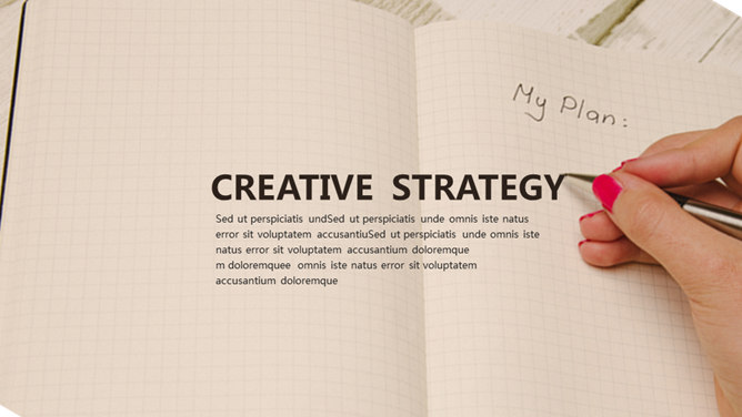 笔记本手写风格PPT模板