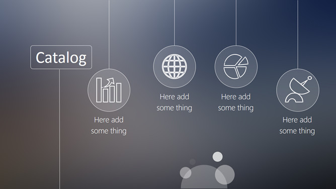 简约线条苹果iOS风格PPT模板