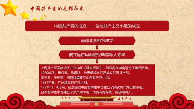 学习党史 增强党性 PPT 模板