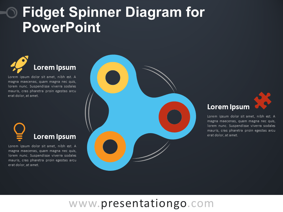 烦躁不安的PowerPoint的微调器图