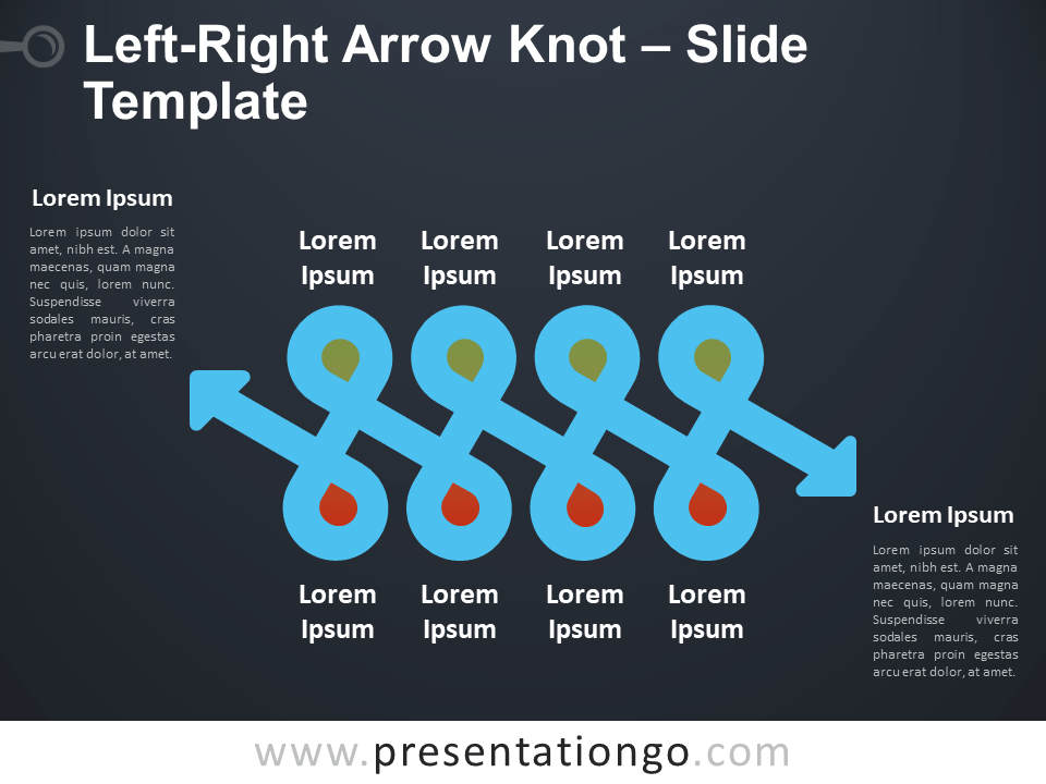 左右箭头结设计（适用于 PowerPoint 和 Google Slides）