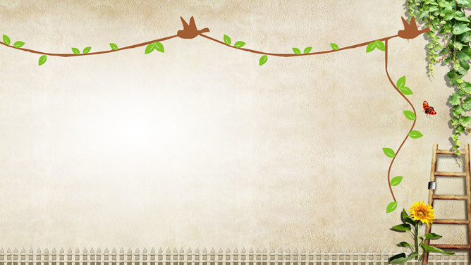 复古质感卡通PPT背景图