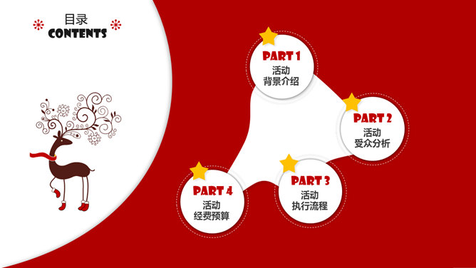 绚丽缤纷圣诞主题PPT模板