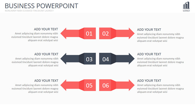 精美欧美风多图表PPT模板