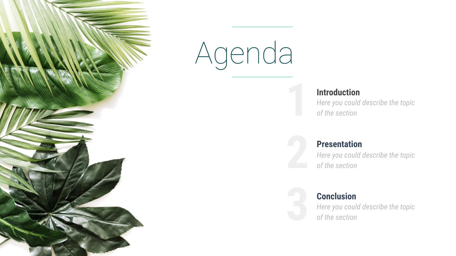 绿色植物PowerPoint模板