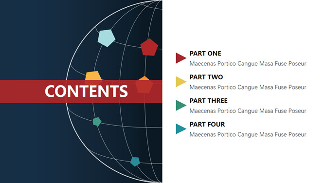 活力炫彩三角形拼接PPT模板