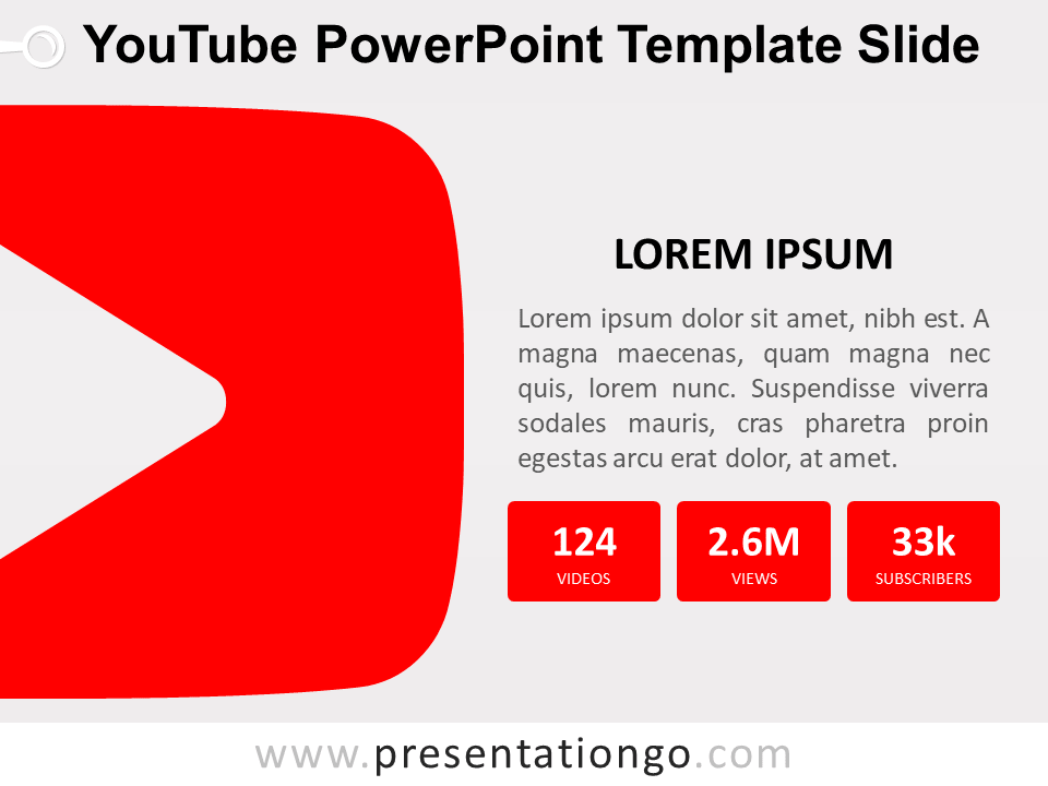YouTube PowerPoint幻灯片模板