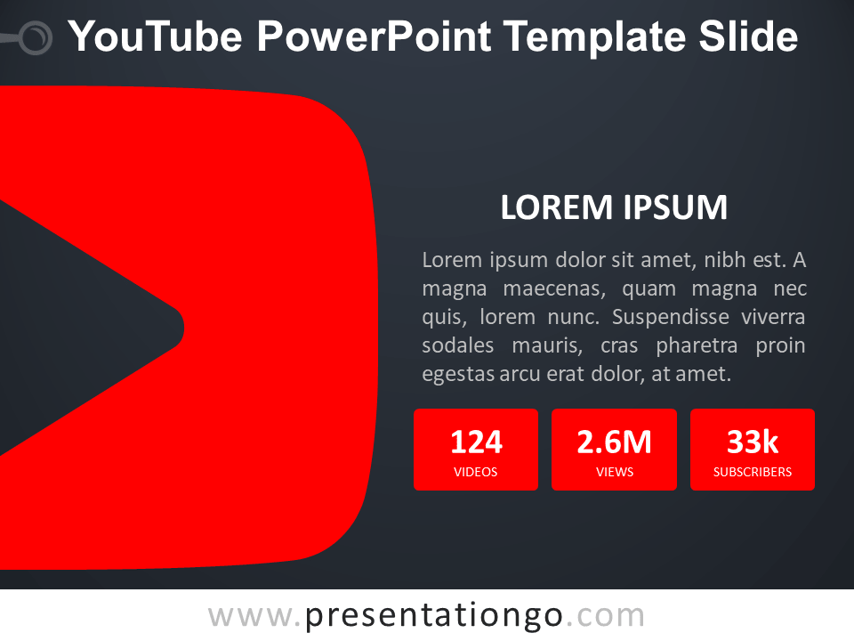 YouTube PowerPoint幻灯片模板