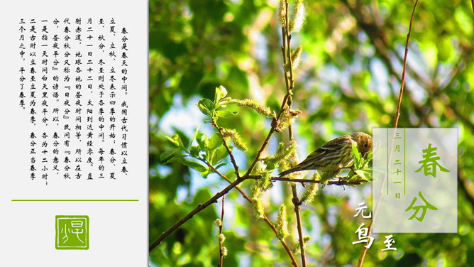 二十四节气介绍PPT模板
