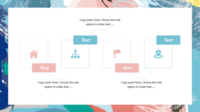 莫兰迪色系艺术涂鸦PPT模板
