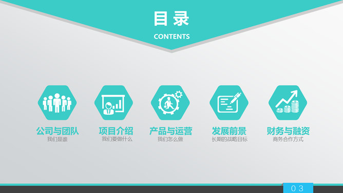 投资合作企业宣传商务PPT模板