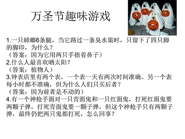 万圣节恶搞游戏PPT模板