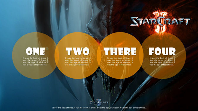 星际争霸游戏主题PPT模板