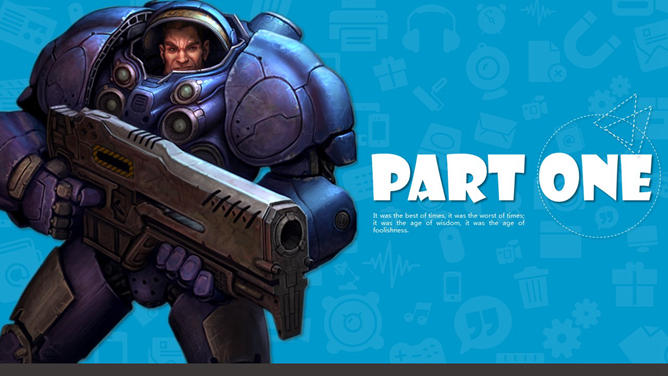 星际争霸游戏主题PPT模板