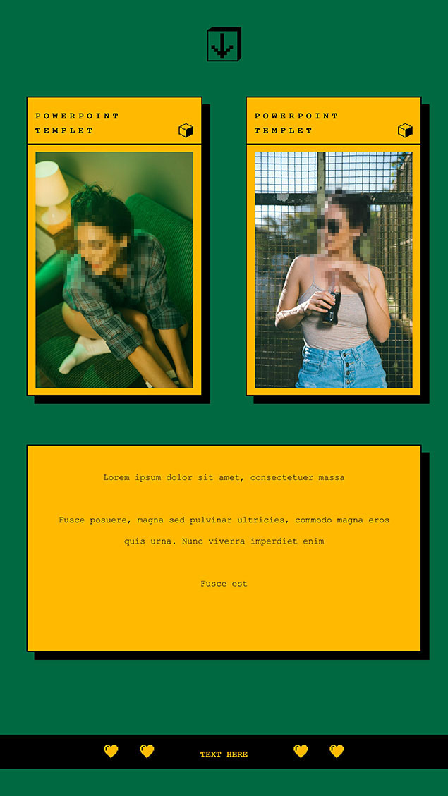 借鉴Invasi Studio设计的竖版PPT模板