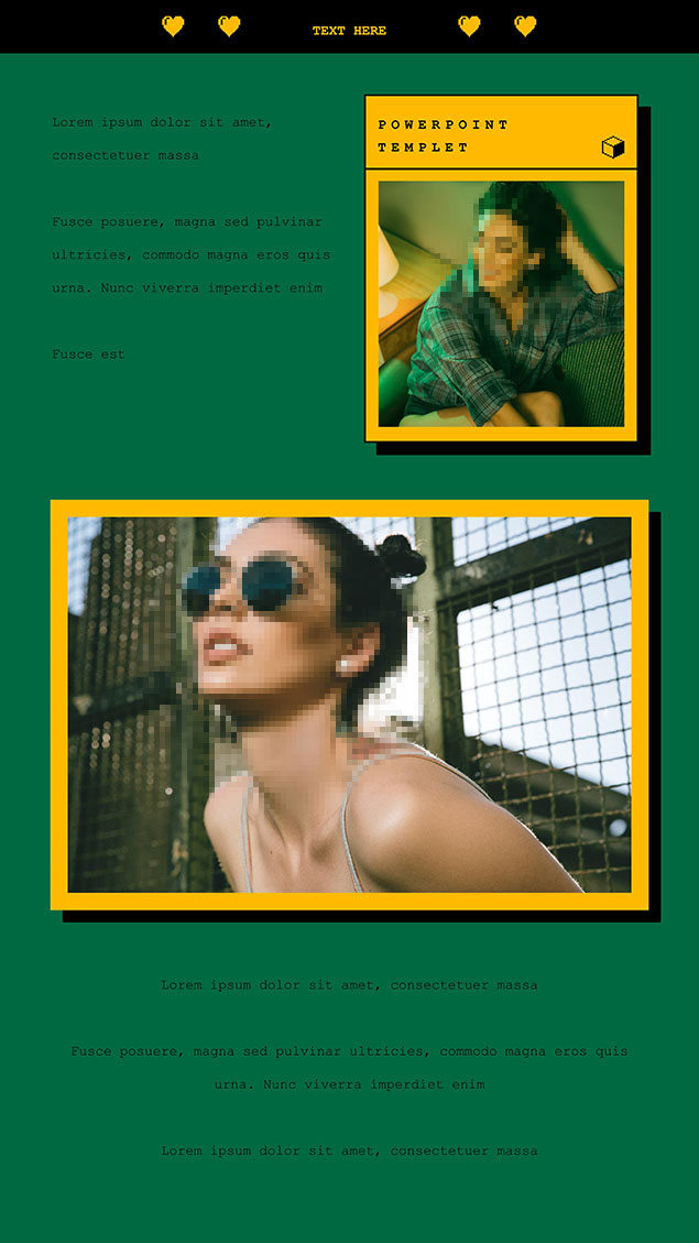 借鉴Invasi Studio设计的竖版PPT模板