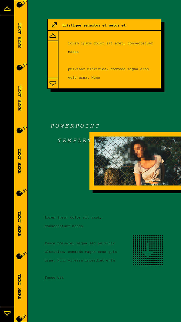 借鉴Invasi Studio设计的竖版PPT模板