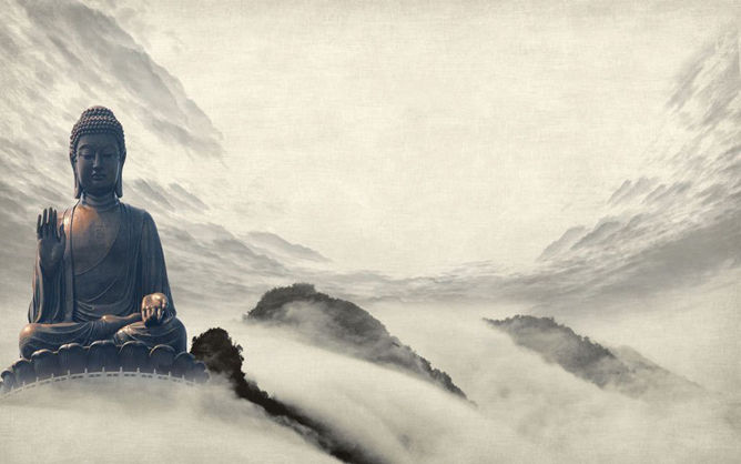 古韵禅意幻灯片背景图片