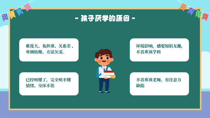 让孩子爱上学习家长会PPT模板