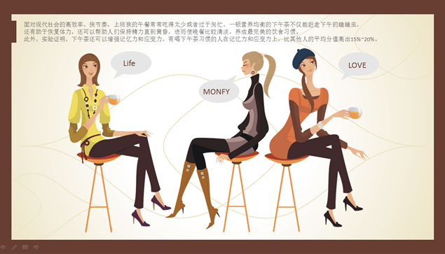 下午茶介绍PPT模板