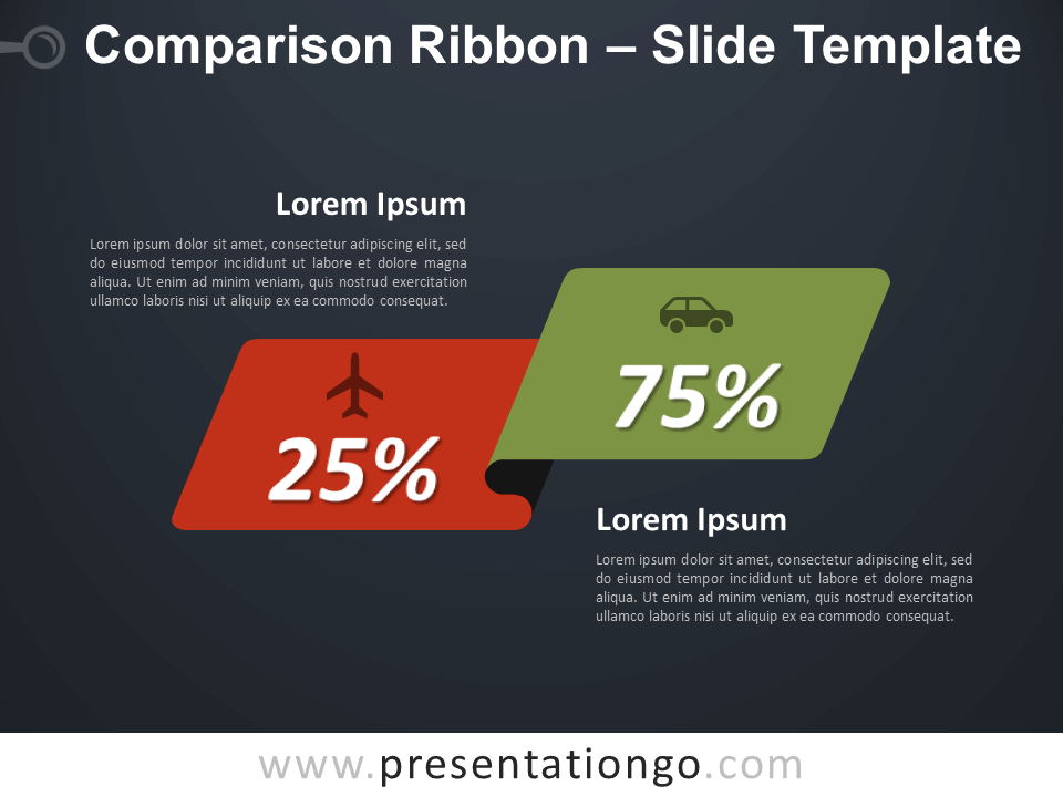 比较色带 - 适用于 PowerPoint 和 Google Slides