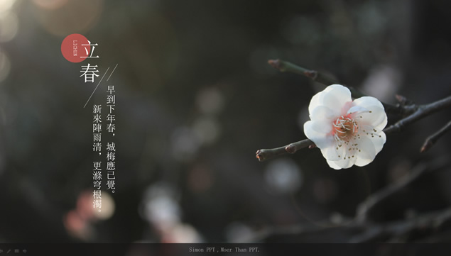 二十四节气PPT模板――阿文作品