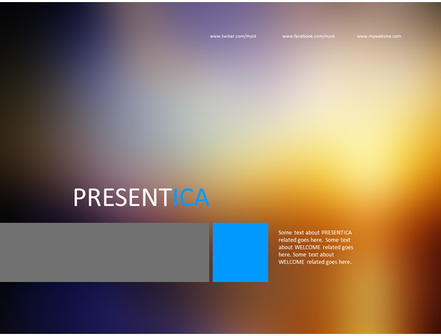 简洁win8瓷片 ios背景PPT模板