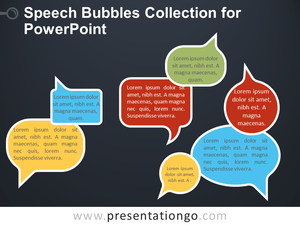 演讲气泡PPT素材合集