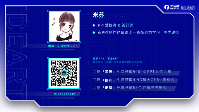 蓝黄简约年终工作总结