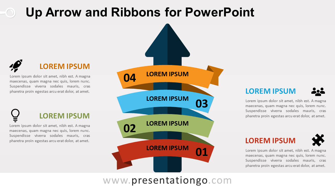 向上箭头键和PowerPoint丝带